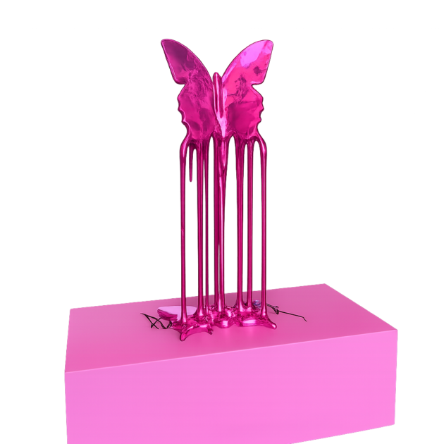 Butterfly Drip Sculpture